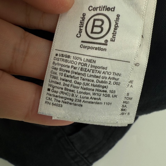 Athleta Shorts Women 6 Black Retreat Linen Elastic Drawstring Pull On Pocket - Picture 6 of 12